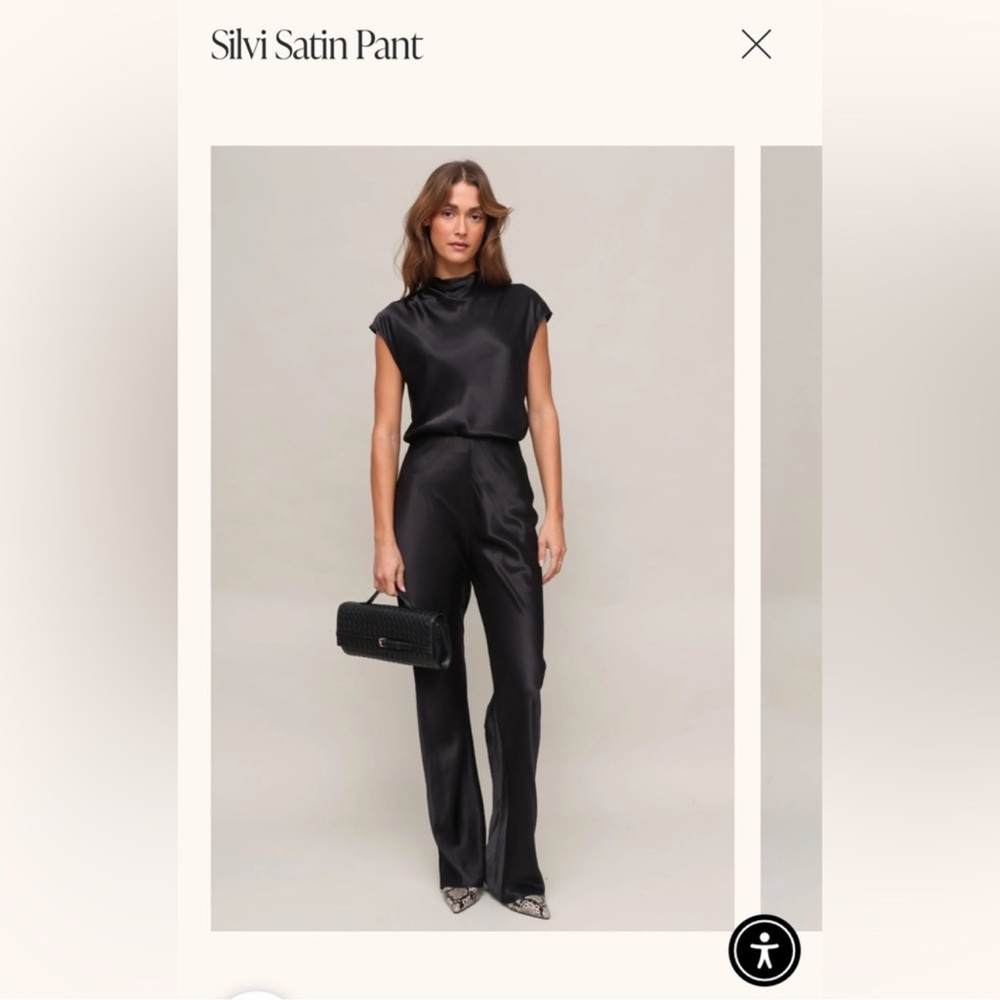 Rails Silvi Satin Black Trousers
